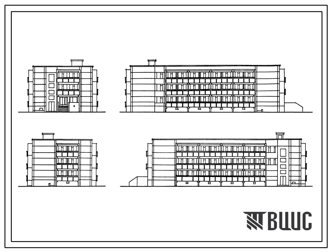 Типовой проект 242-4-75.86 Спальный корпус на 100 мест для туристских баз (в каркасно-панельных конструкциях серии 1.020-1/83). Для строительства в городах и поселках городского типа
