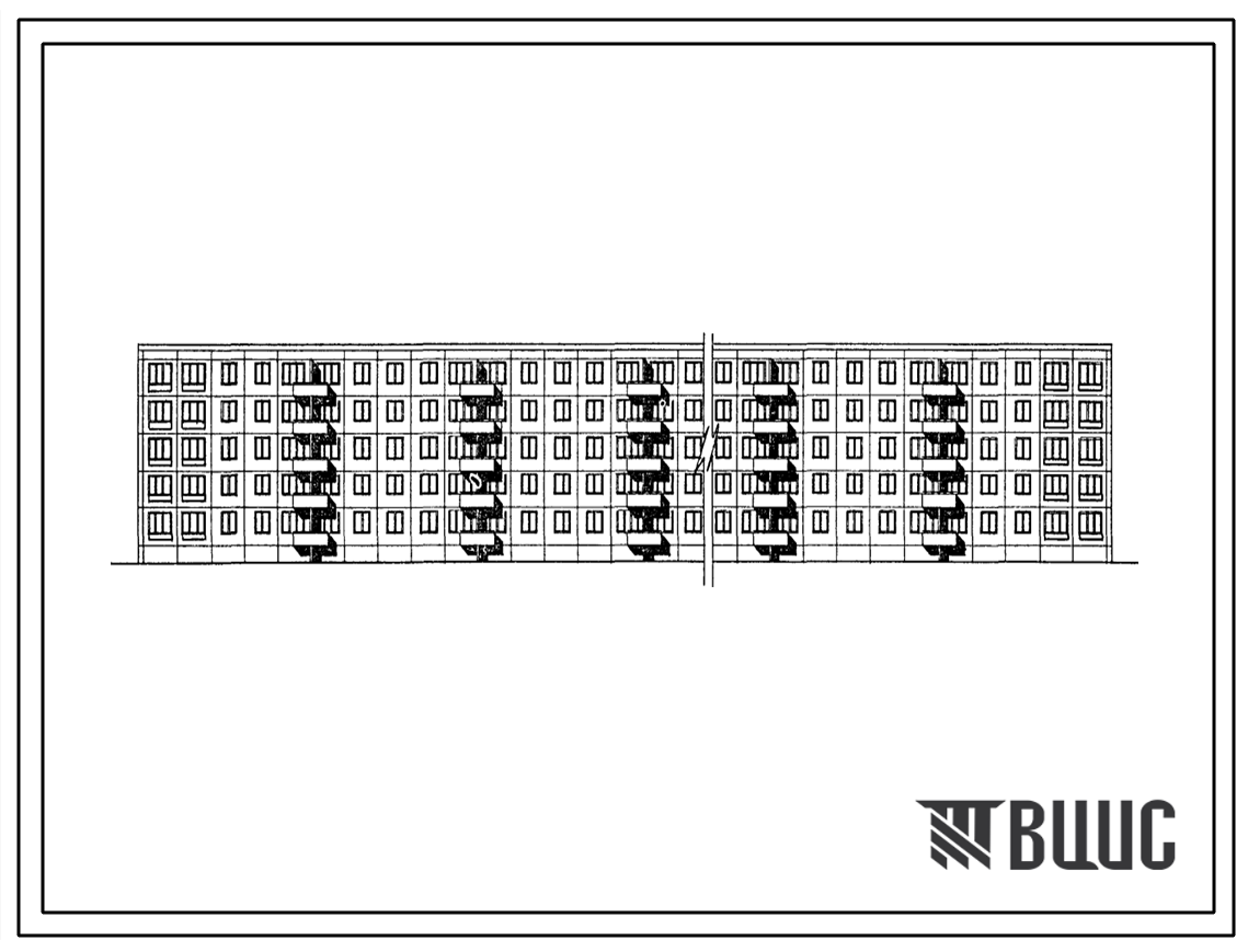Типовой проект 1МГ-300-12 вар. «ДА» Пятиэтажный десятисекционный крупнопанельный жилой дом на 140 квартир.