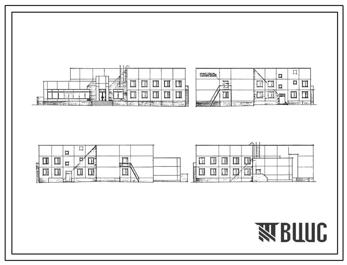 Типовой проект 6-80-54-24 Хозблок на 10 тысяч жителей с помещениями для ОДС. Запроектирован из изделий жилого дома П30/12